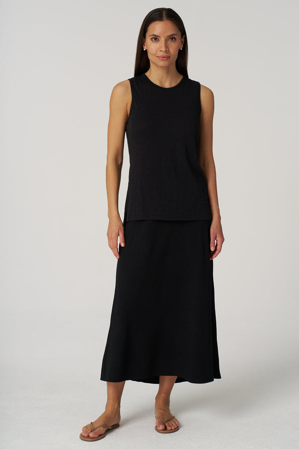 Crepe Gauze Bias Skirt