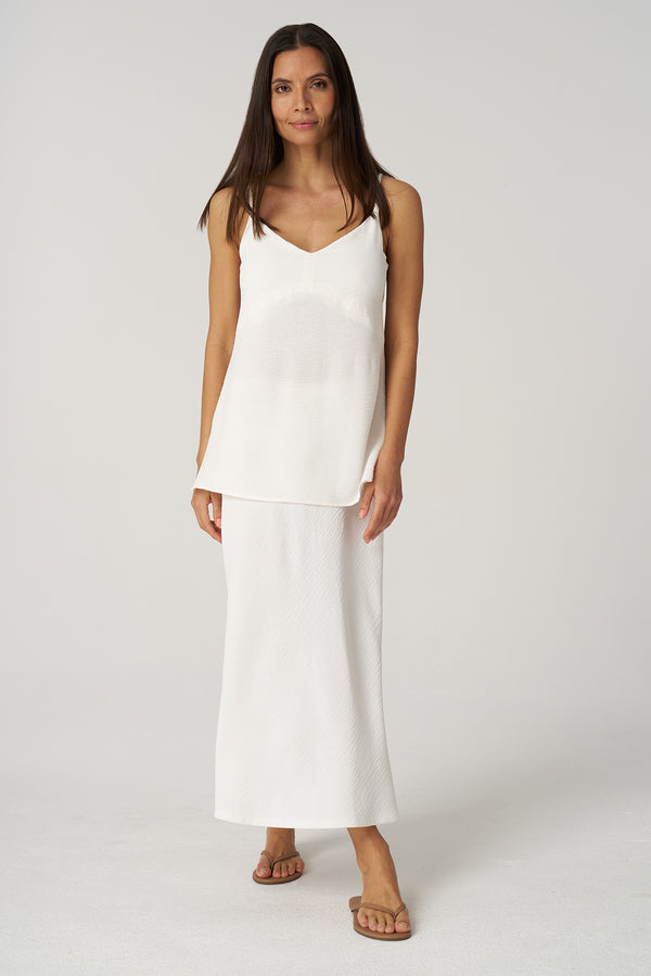 Crepe Gauze Bias Skirt