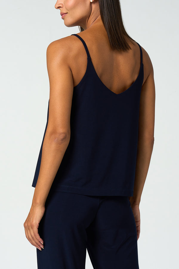 Luxe Stretch Cami-Navy