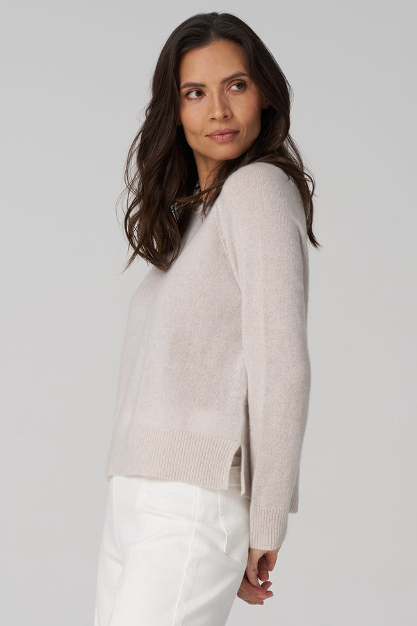 Cashmere Raglan Pullover - Oatmeal