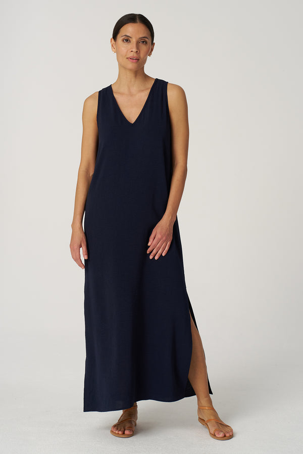 Santorini Dress-Navy