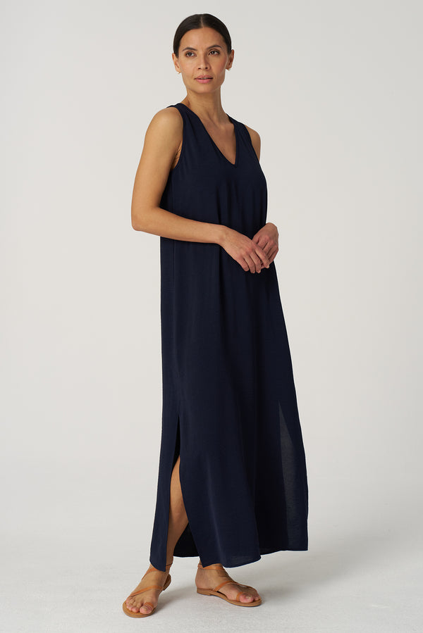 Santorini Dress-Navy