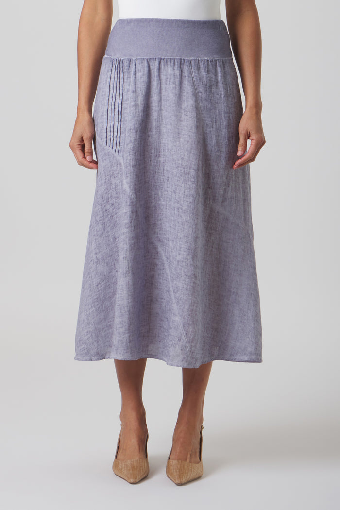 Slate Linen Skirt