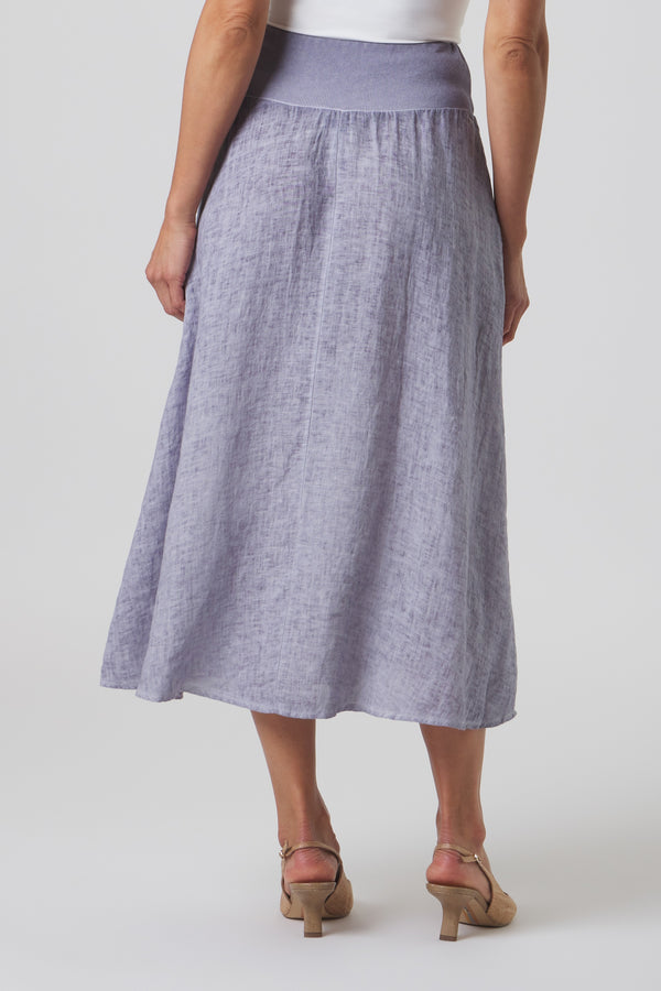 Slate Linen Skirt