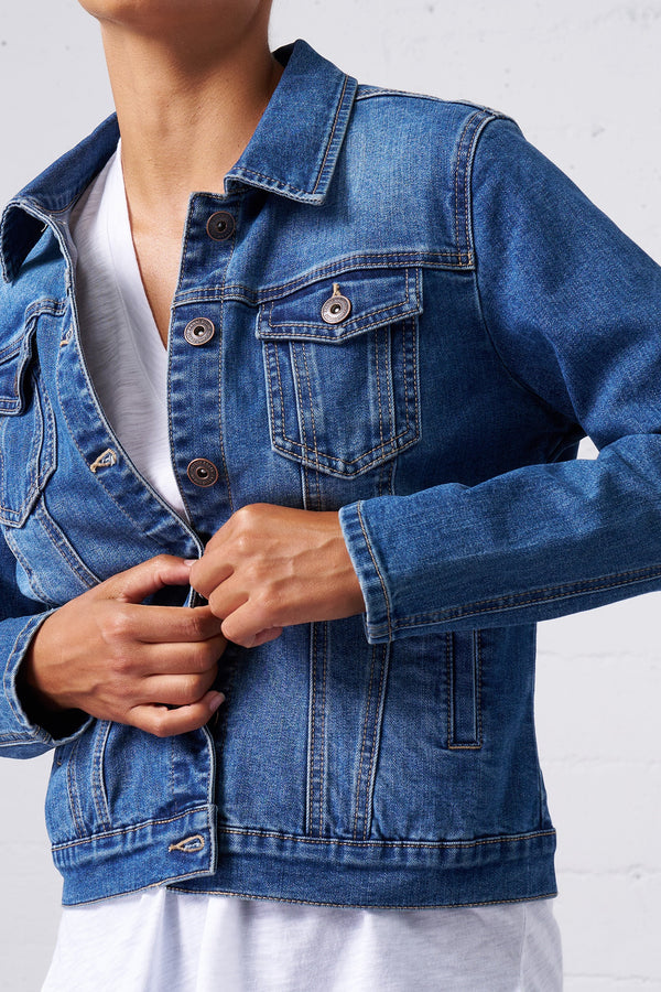 Classic Stretch Denim Jacket