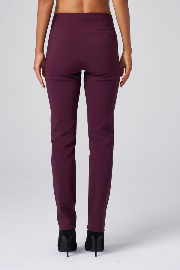 All-Season Tapered Pant in Aubergine