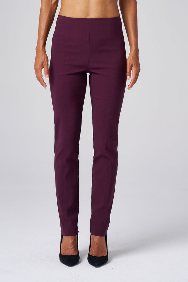 All-Season Tapered Pant in Aubergine