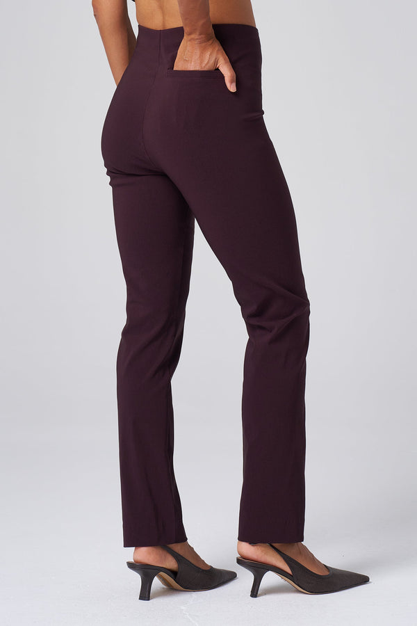 All-Season Tapered Pant in Black Cherry