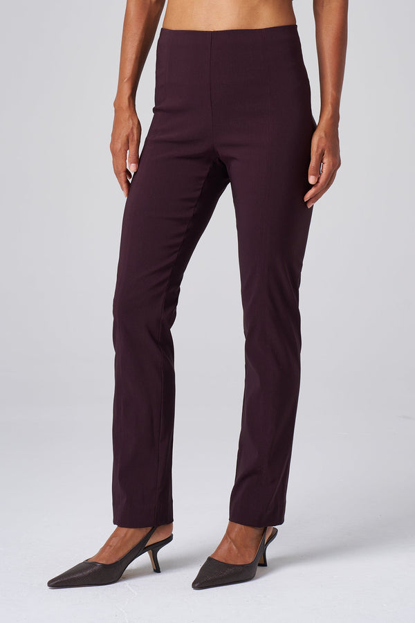All-Season Tapered Pant in Black Cherry