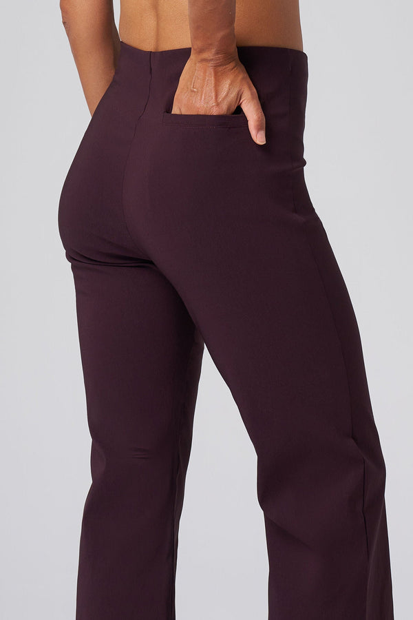 All-Season Kick Flare Pant Black Cherry