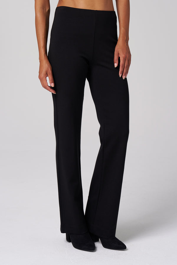 Ponte Bootcut Pant-Black Tall