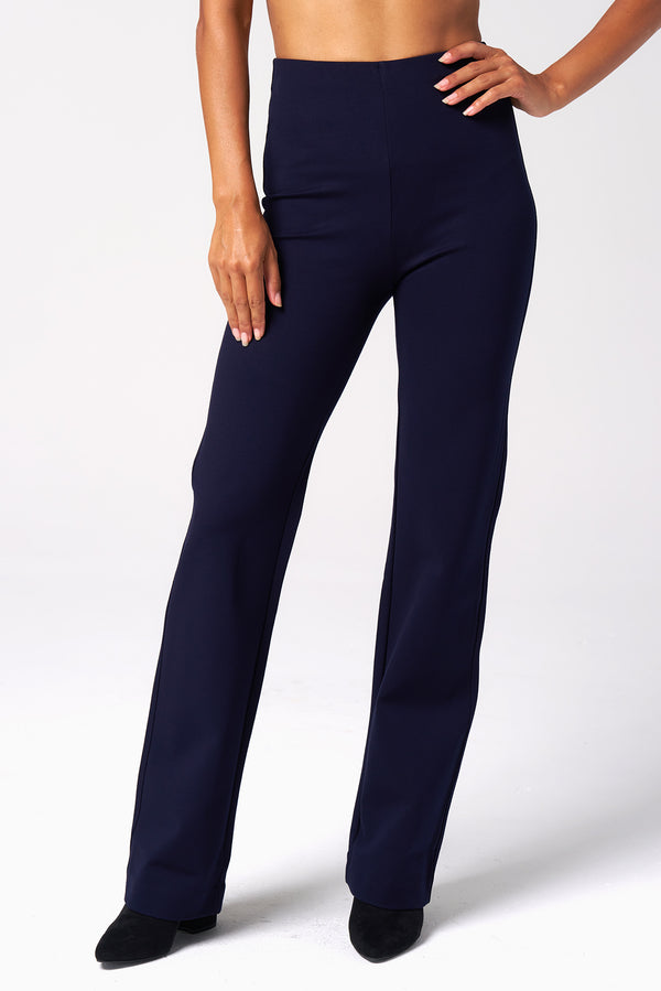 Ponte Bootcut Pant-Navy Tall