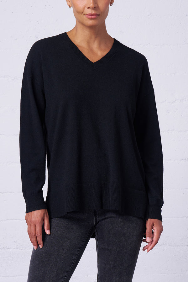 Relaxed V-Neck Sweater
