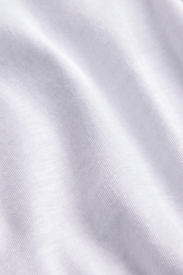 Slub Jersey Relaxed Tee in White
