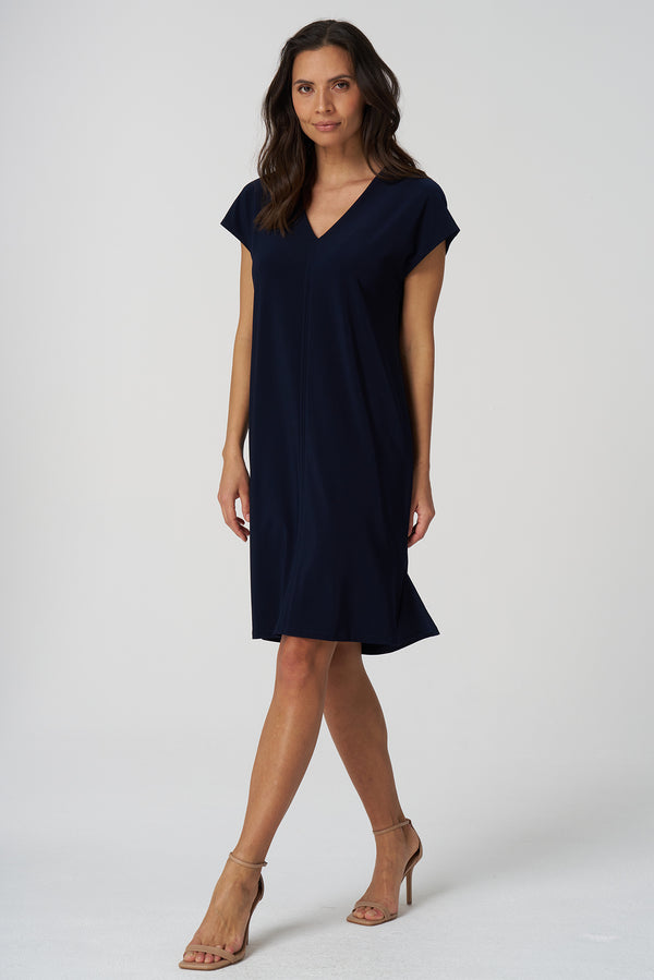 Luxe Stretch Cap Sleeve Dress