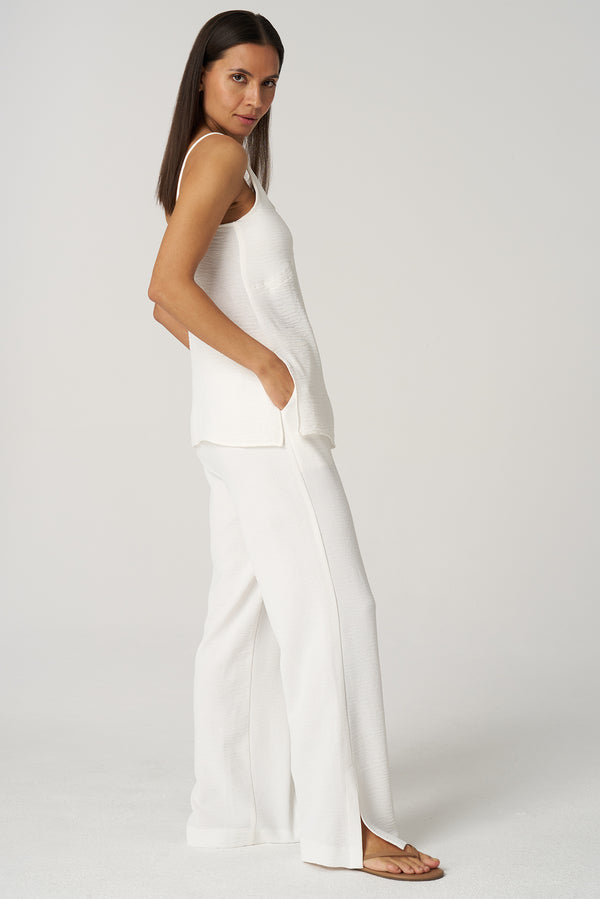 Crepe Gauze Wide Pant