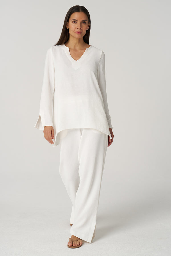 Crepe Gauze Wide Pant