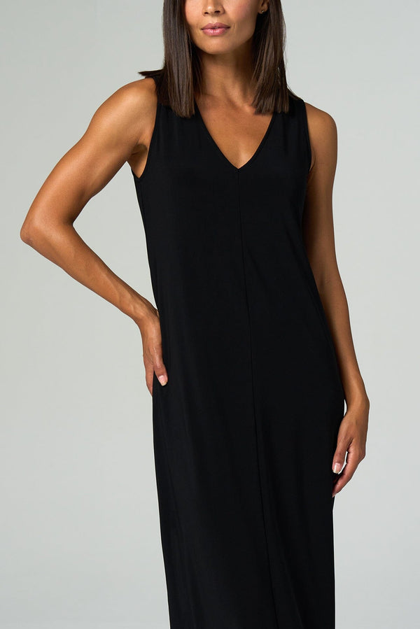 Luxe Stretch V-Neck Dress