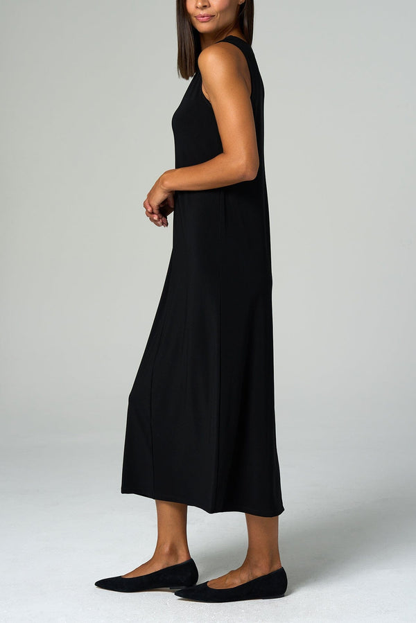 Luxe Stretch V-Neck Dress